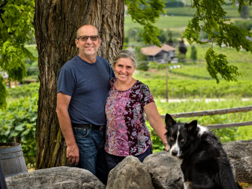 maple leaf spirits anette and jorg with pup