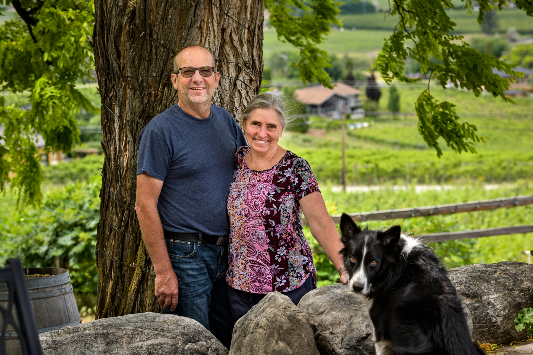 maple leaf spirits anette and jorg with pup
