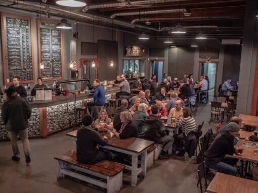 The taproom at Cannery Brewing is the place to be