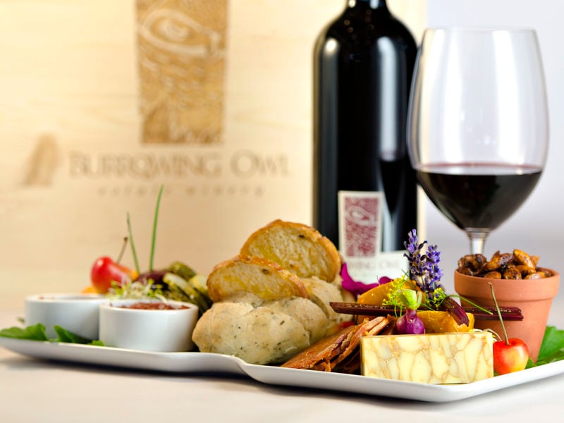 burrowing-owl-estate-winery wine and charcuterie