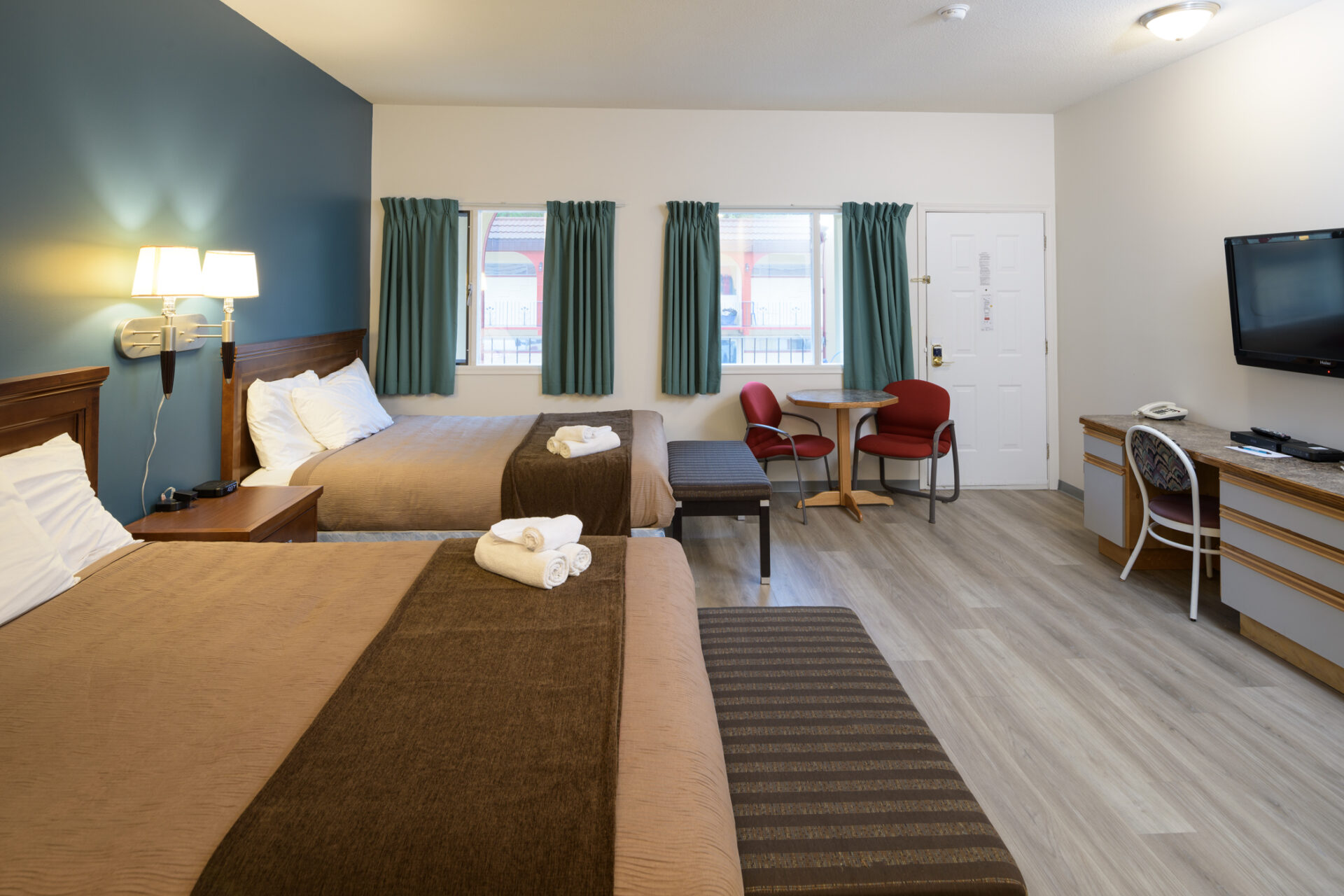 spanish villa motel 2 beds motel room