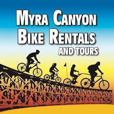 myra canyon bike rentals logo