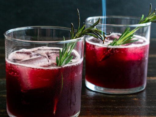 Rosemary Berry Smash cocktail at OROLO