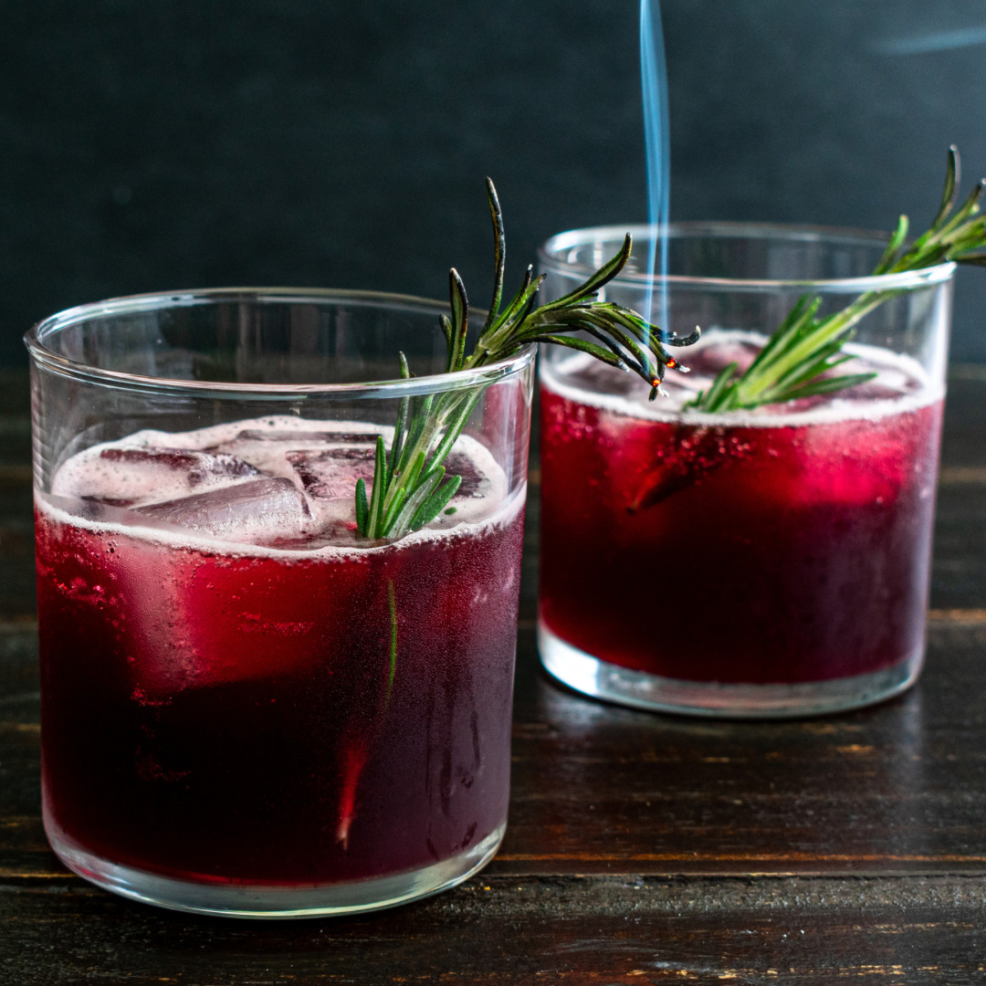 Rosemary Berry Smash cocktail at OROLO