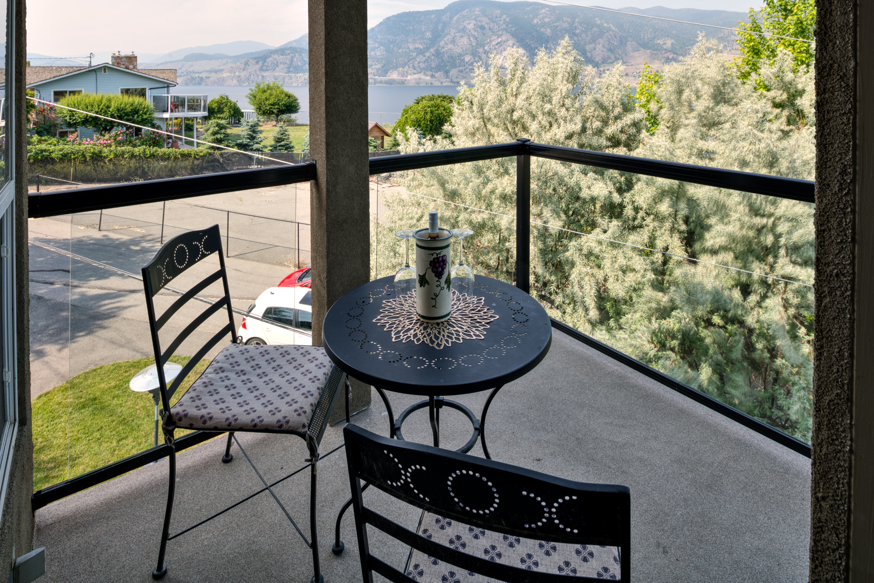 above the beach patio
