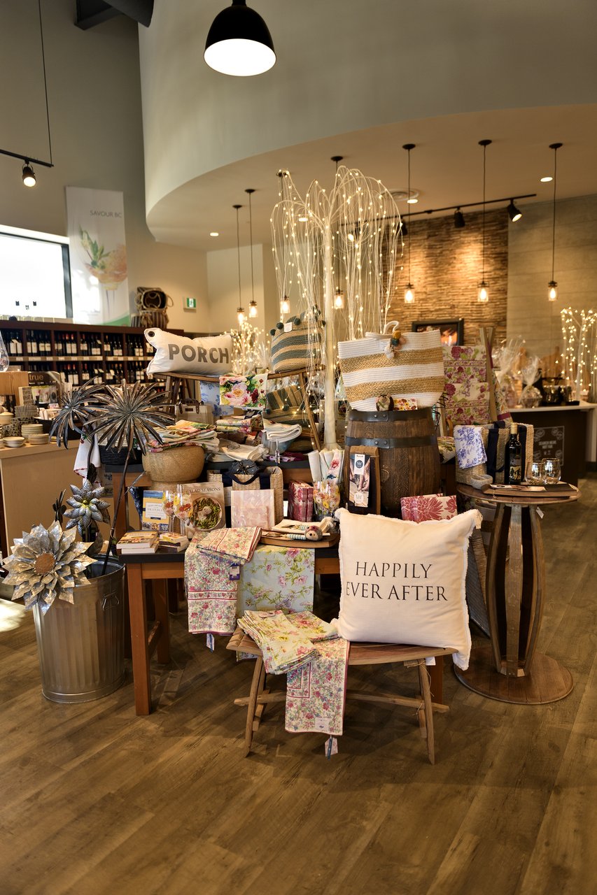 BC VQA Wine Info Centre sales display home goods