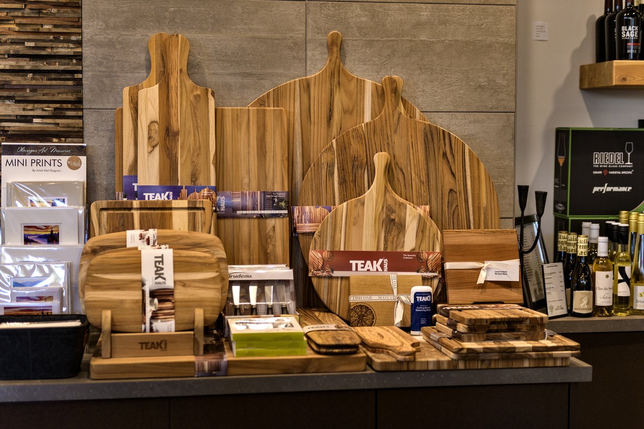 BC VQA Wine Info Centre charcuterie and cutting boards