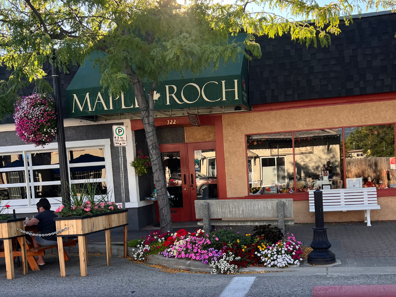 The front of Maple Roch in Summerland BC