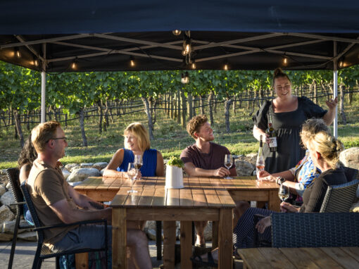 four shadows winery patio tasting