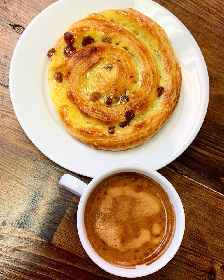 coffee and danish from Petrask Bakery