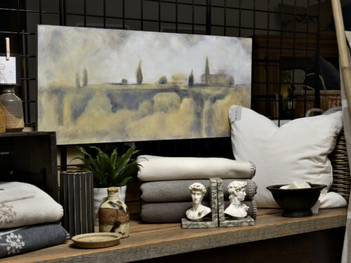 lanyon home table with decor
