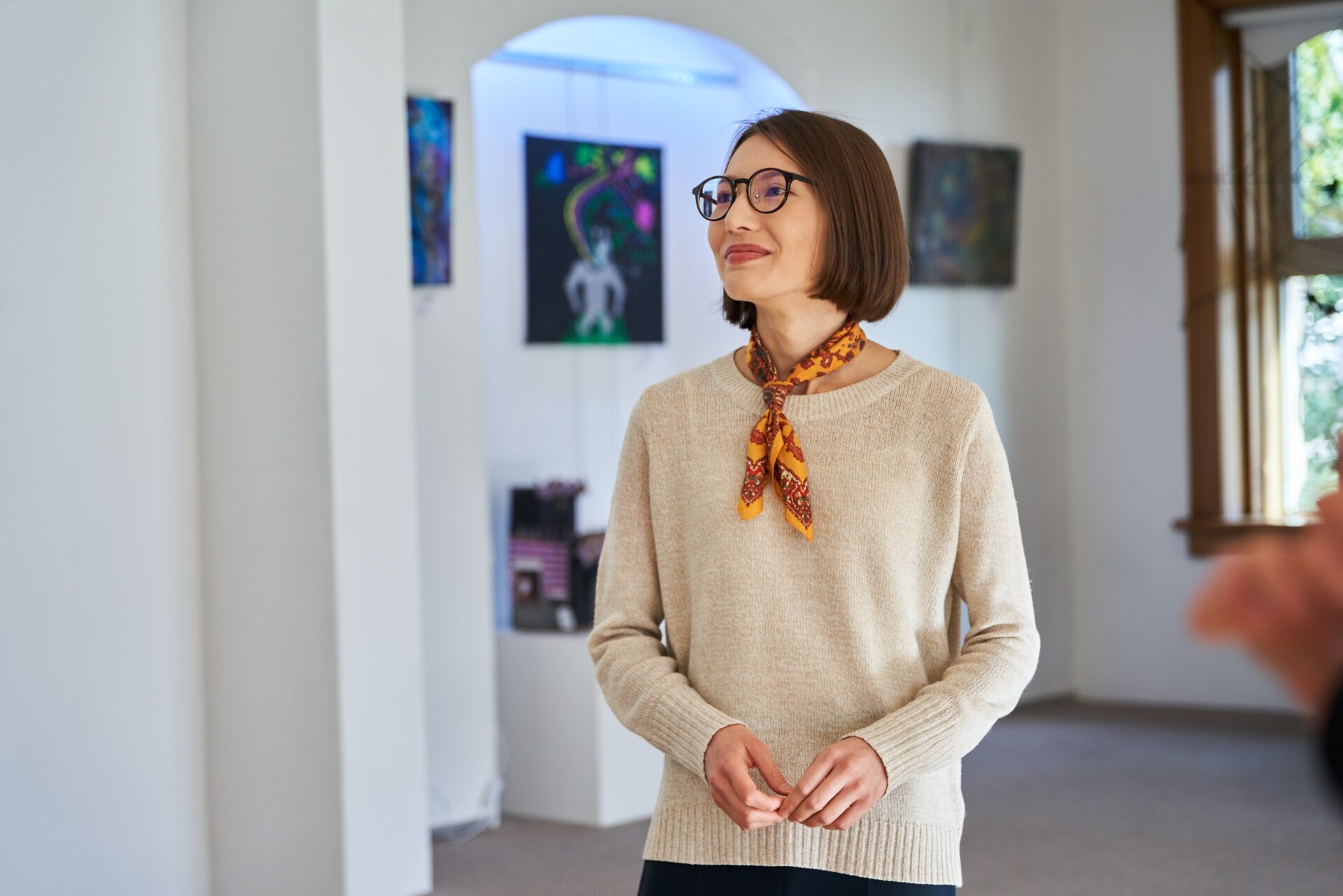 PDCAC Leir House admiring art