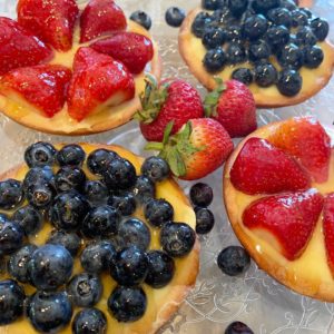 fresh fruit tarts from Petrasek Bakery