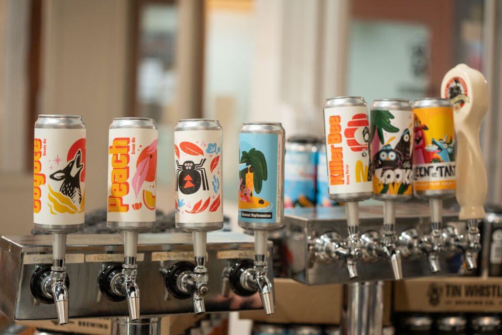 Tin Whistle beer taps