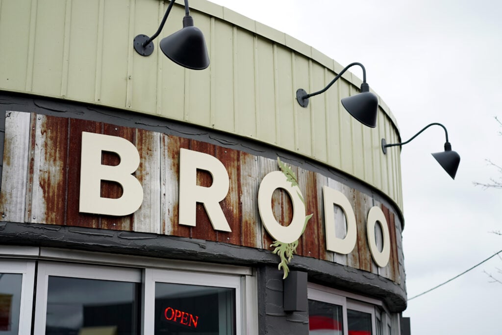 Outside façade of Brodo Kitchen on Main Street