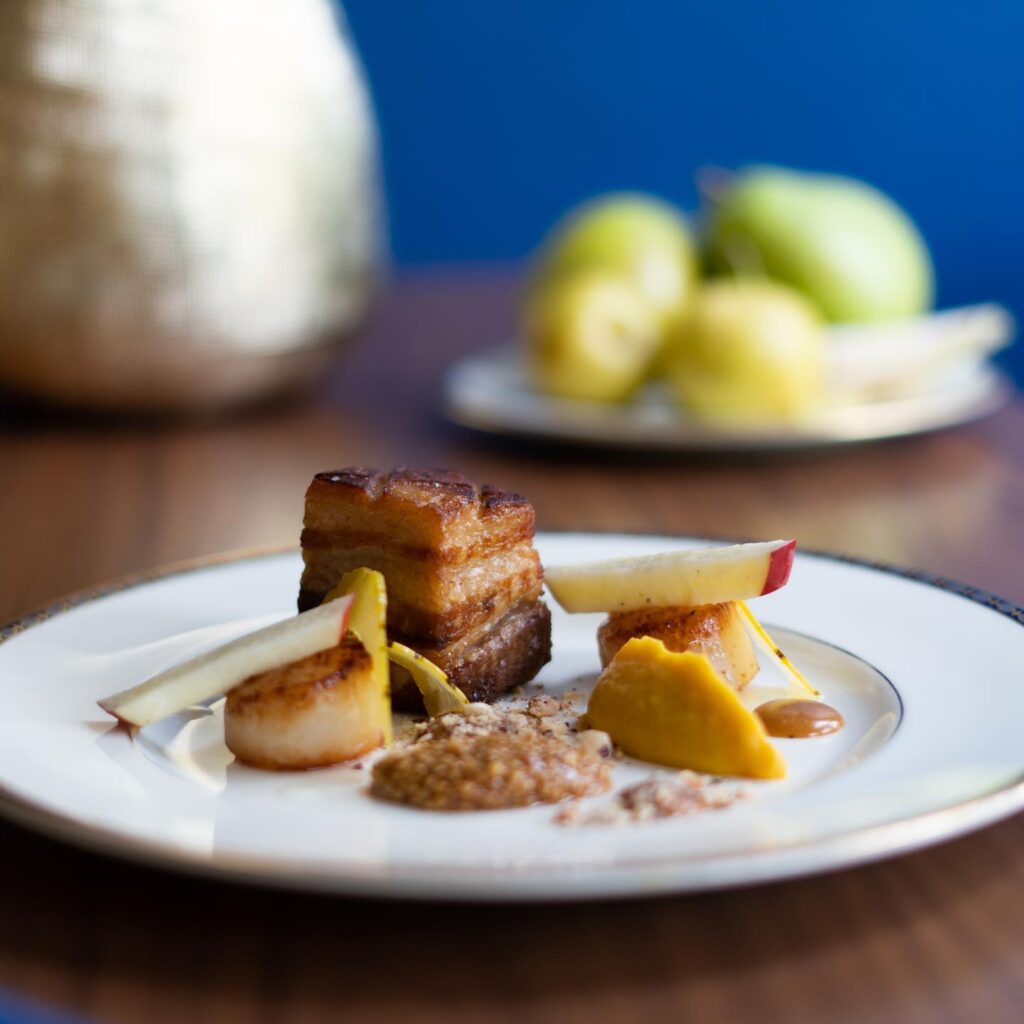 Pork belly plate at Naramata Inn