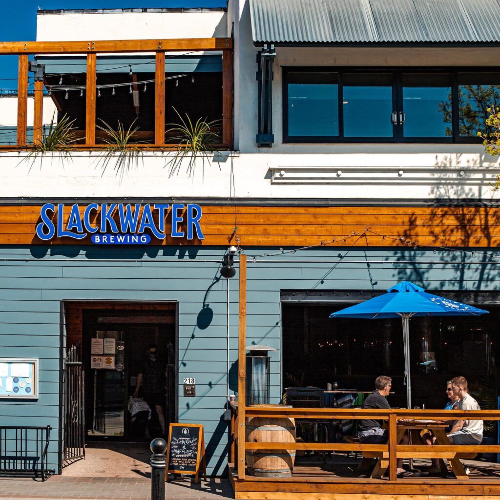 Front entrance of Slackwater Brewing