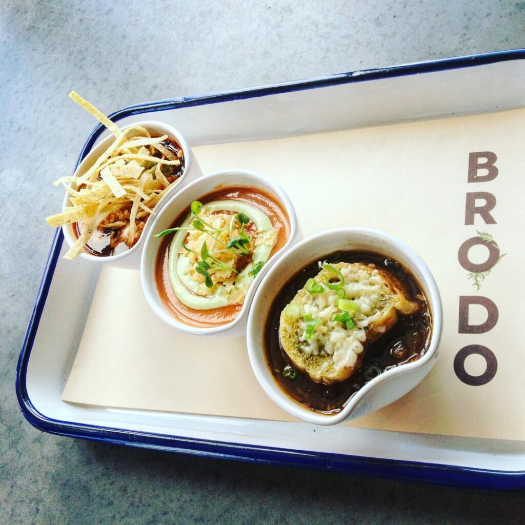 Soup Sampler at Brodo Kitchen