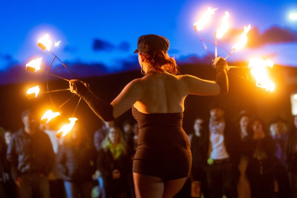 Ignite the Arts Festival 2023 Fire spinners