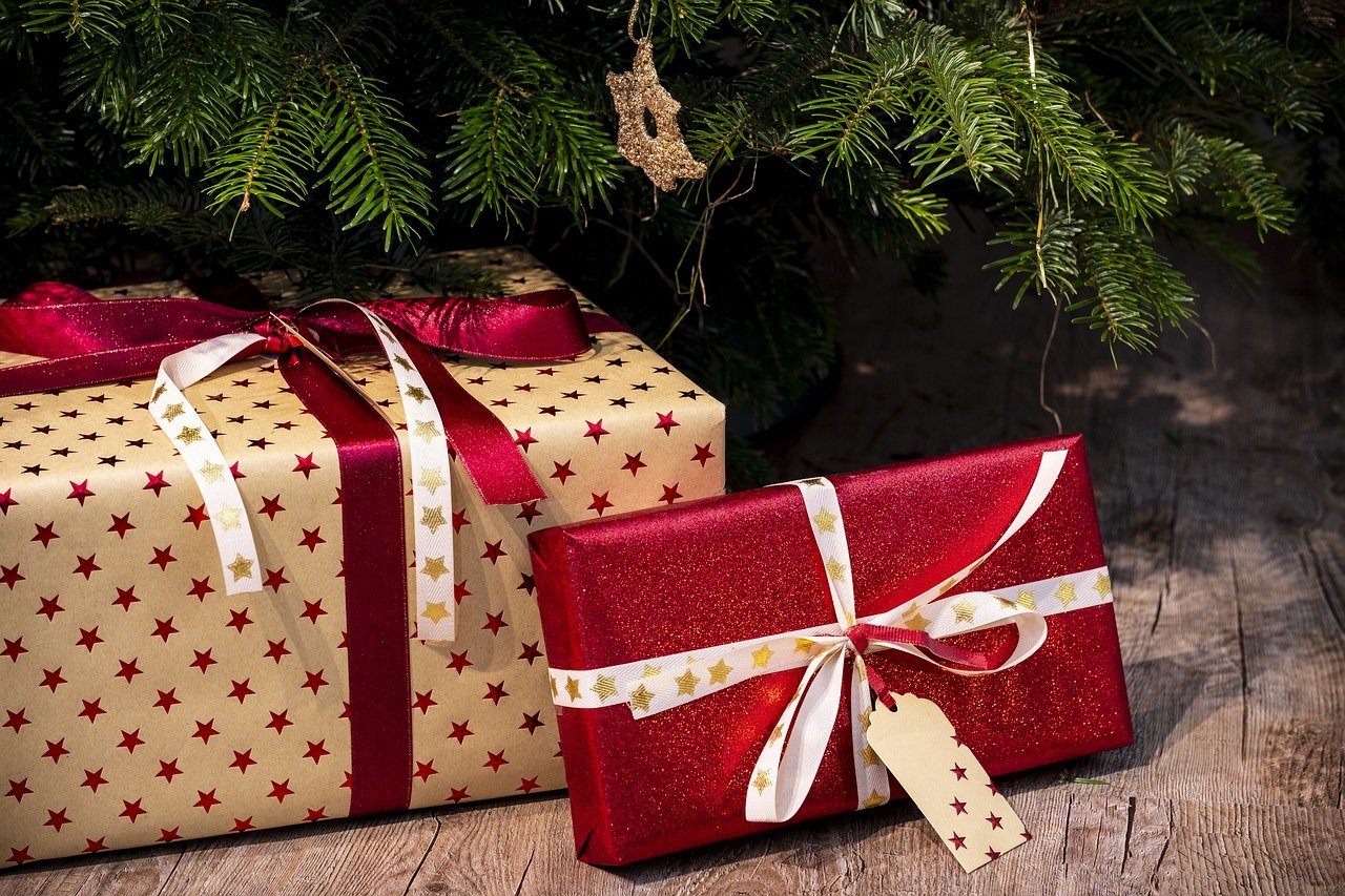 christmas gifts under tree