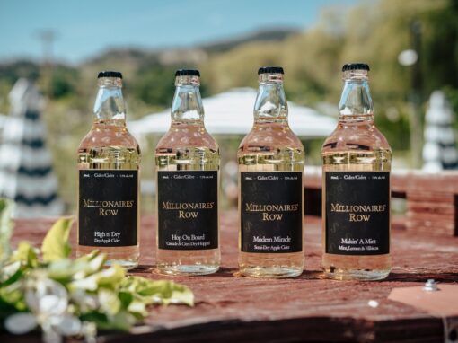 Millionaires Row Cider lineup of ciders