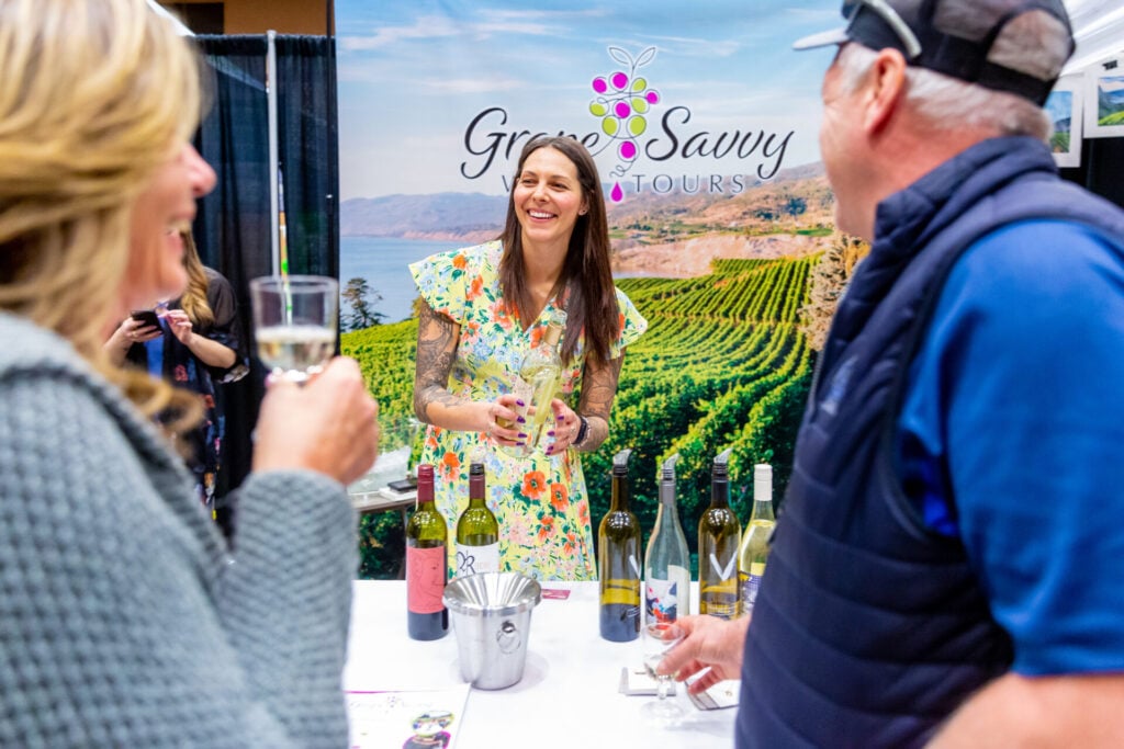 6th annual true penticton tourism expo grape savvy booth