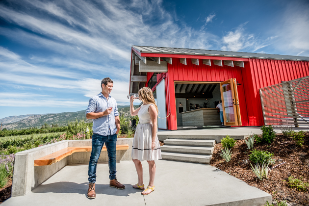 joiefarm winery tasting room couple