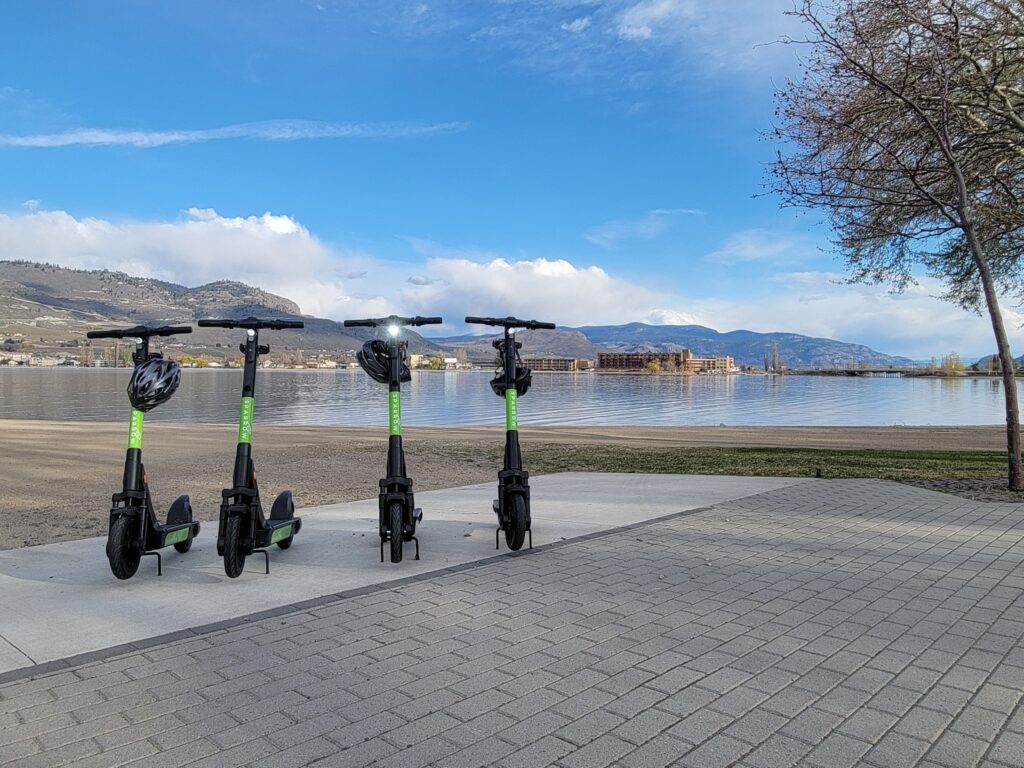 sparrow scooters at beach