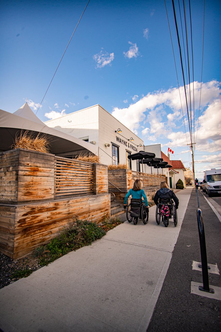 Accessible Tourism - Wayne & Freda wheelchair accessible ramp outside