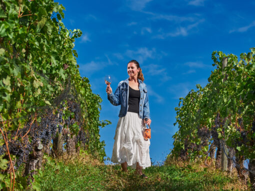 michelle in the vineyards from black market wine company