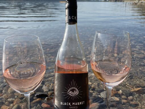 black market wine company rose on the lake