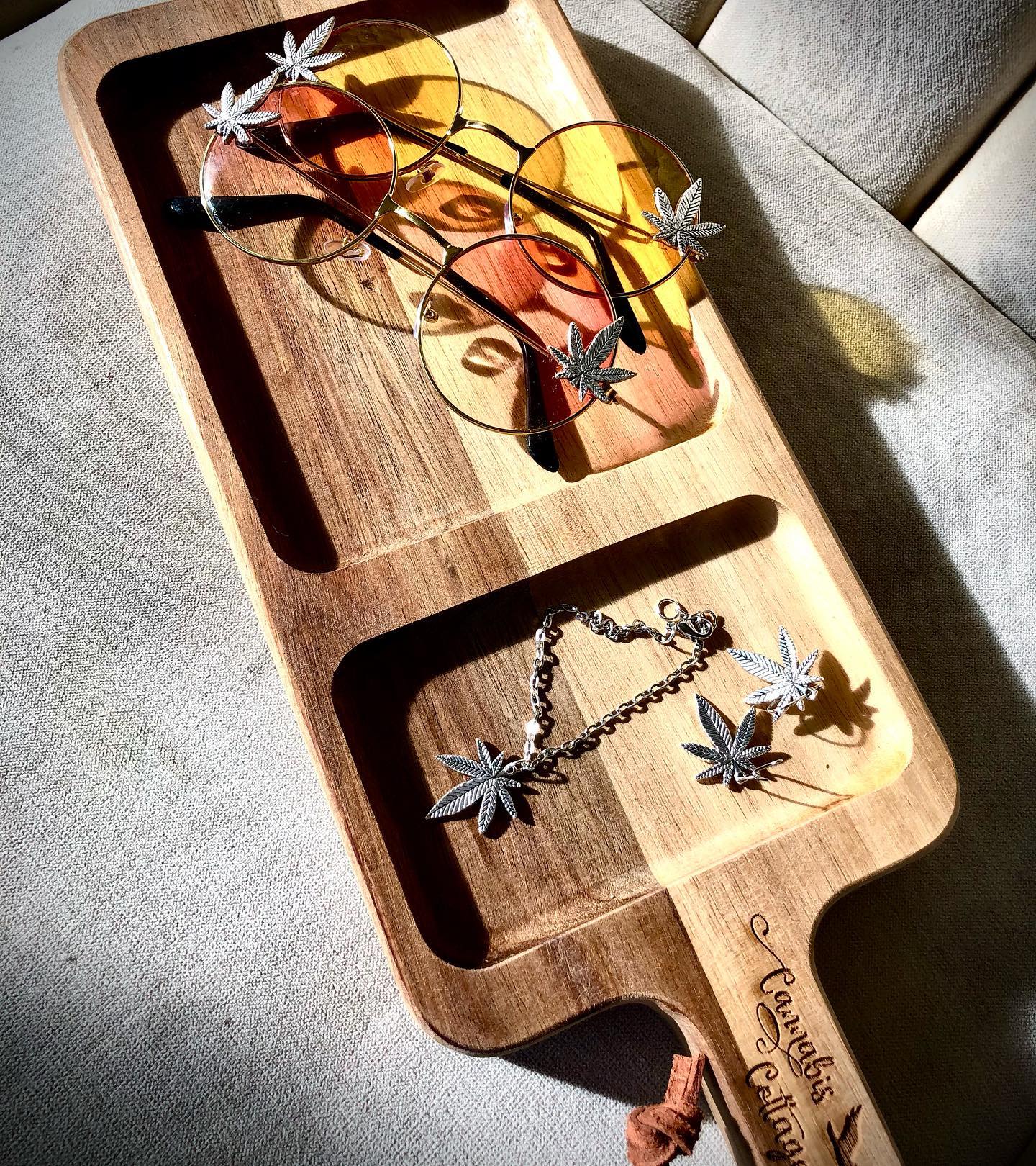 cannabis cottage sunglasses and necklaces retail