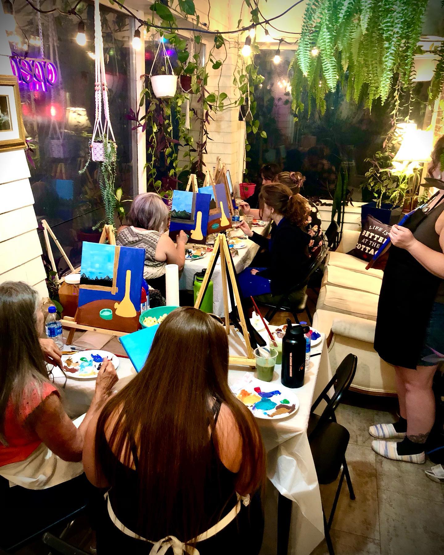 cannabis cottage paint night