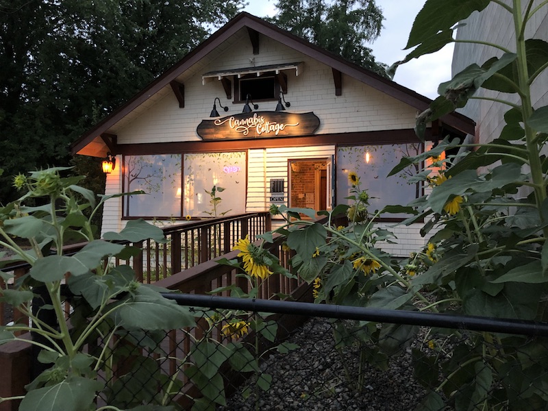 cannabis cottage exterior