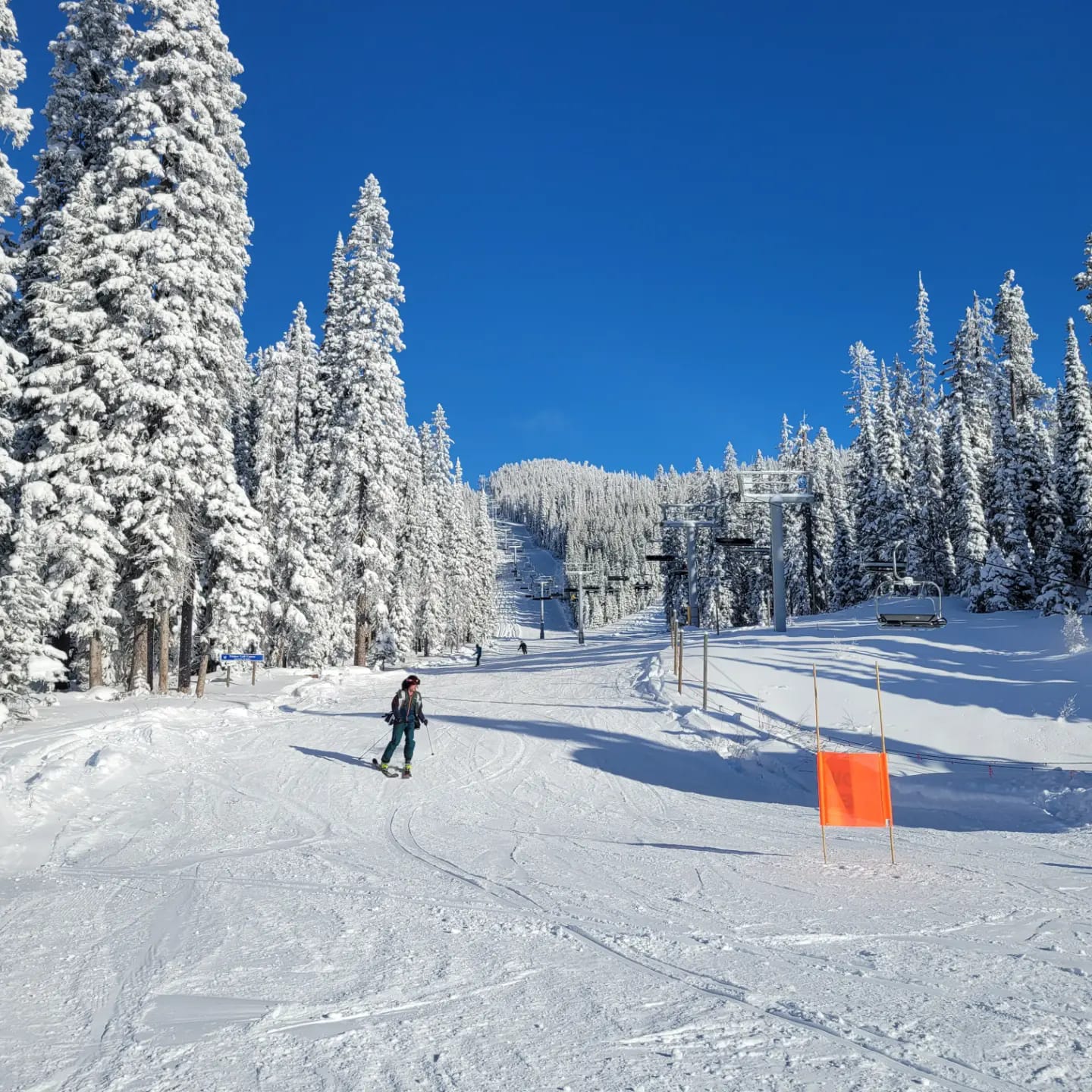 baldy mountain resort skiiers