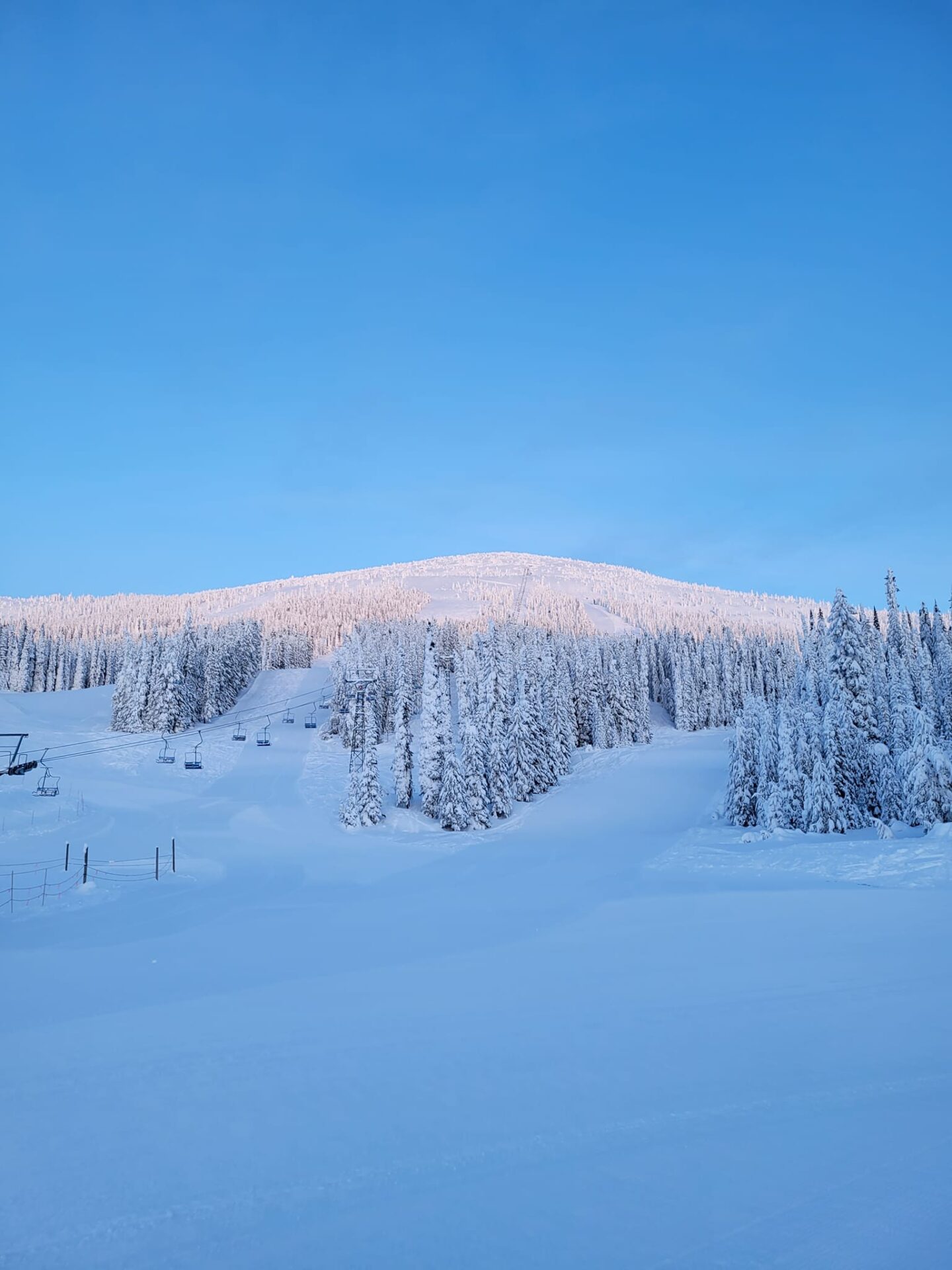 baldy mountain resort blue skies
