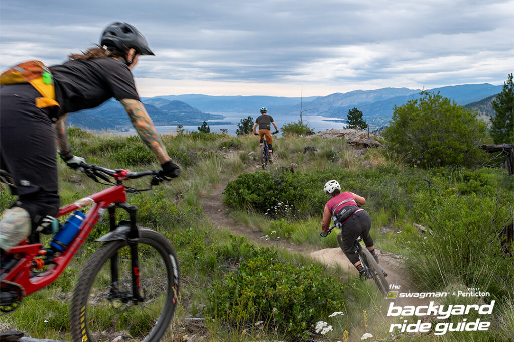 Swagman backyard Ride Guide Wiltse with Okanagan Lake views