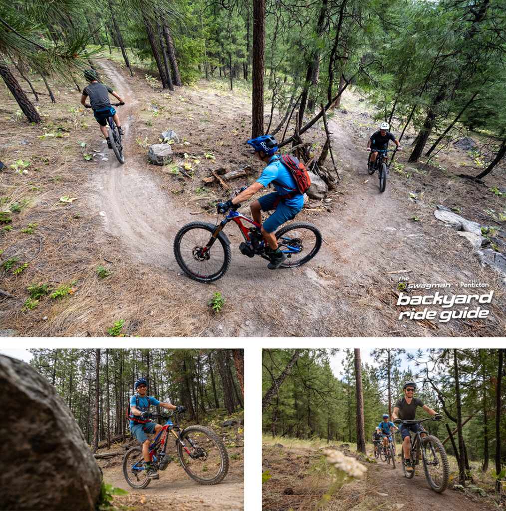 Swagman backyard Ride Guide Skaha Bluffs riding a corner