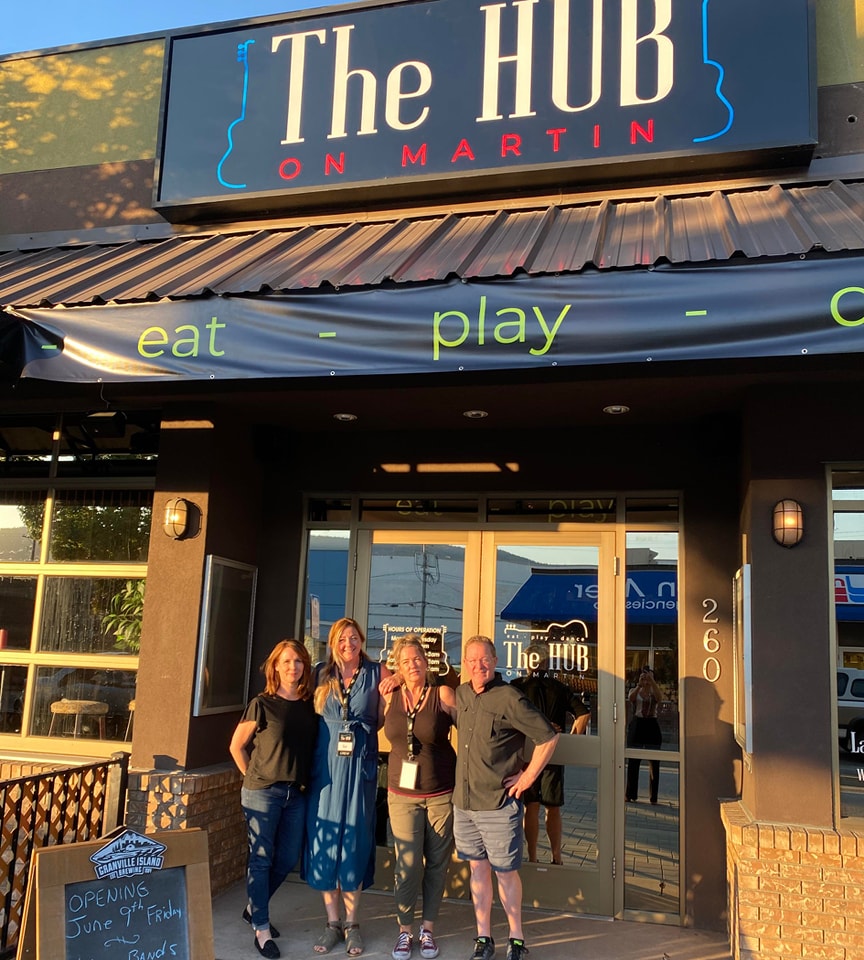 the hub exterior with team