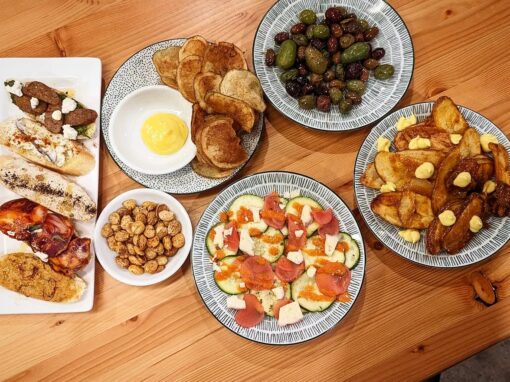 Chulo Tapas & Bar table of food