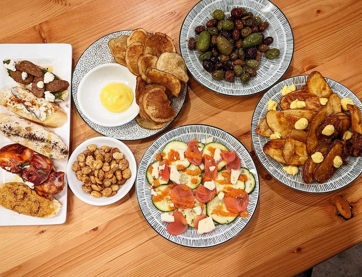 Chulo Tapas & Bar table of food