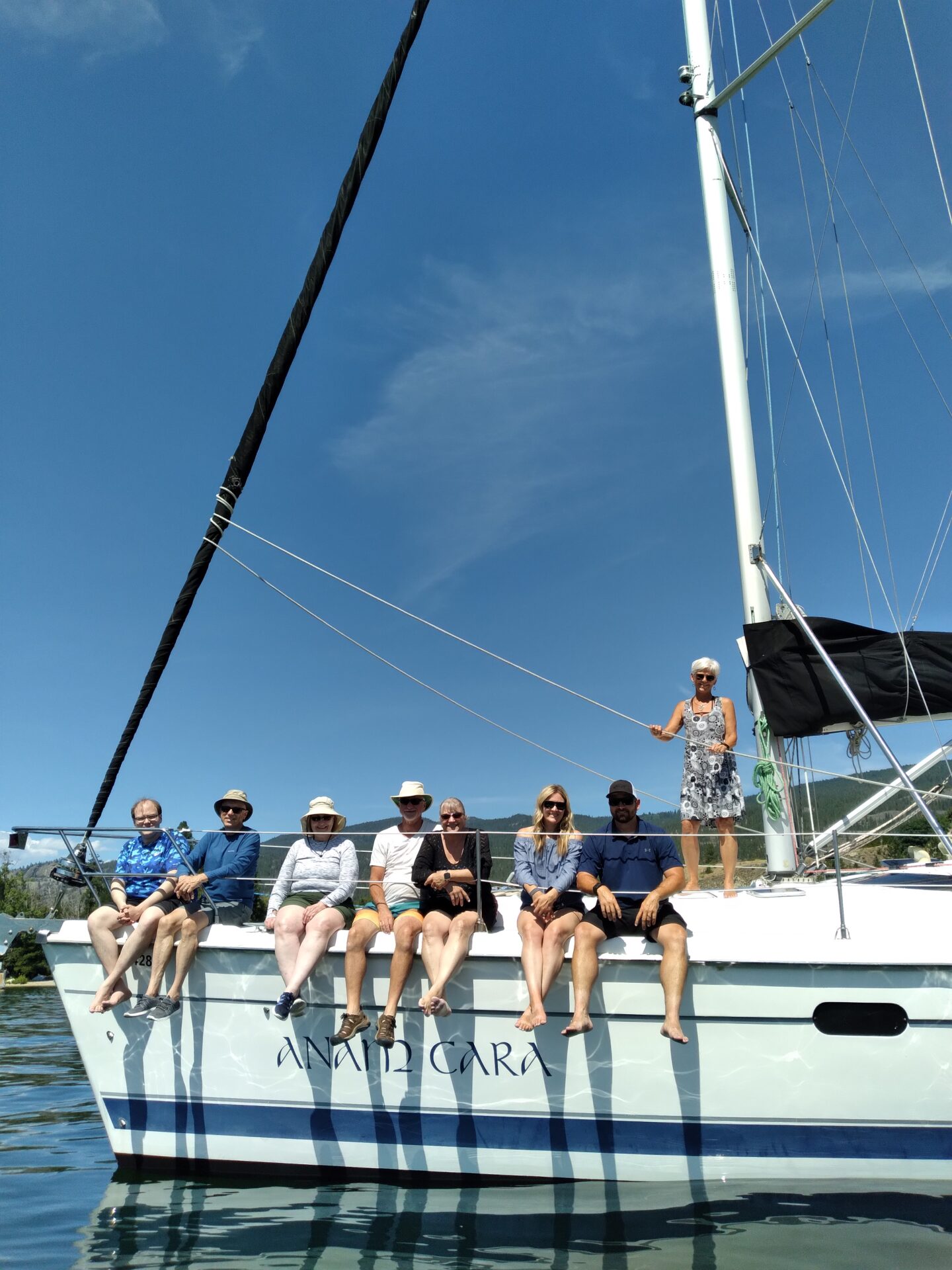 Winds Of Change Experiences group on boat