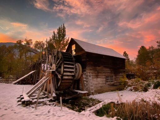 The Grist Mill at sunset