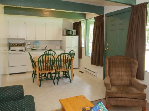 The Lakeside Resort kitchen in 2 bedroom unit