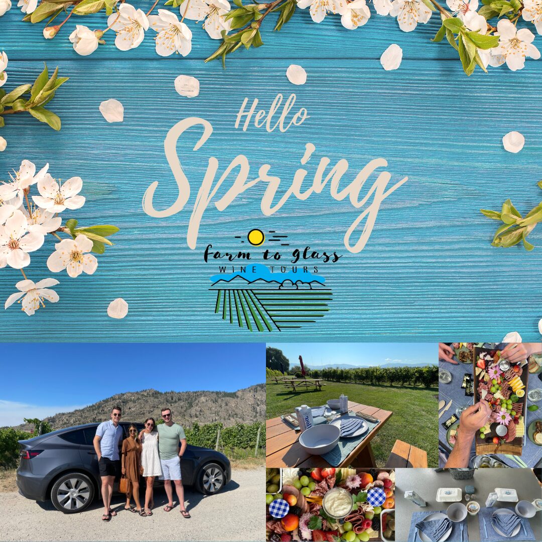 Spring into the Okanagan with Farm to Glass Wine Tours and save 15% on all private sustainable wine tours.