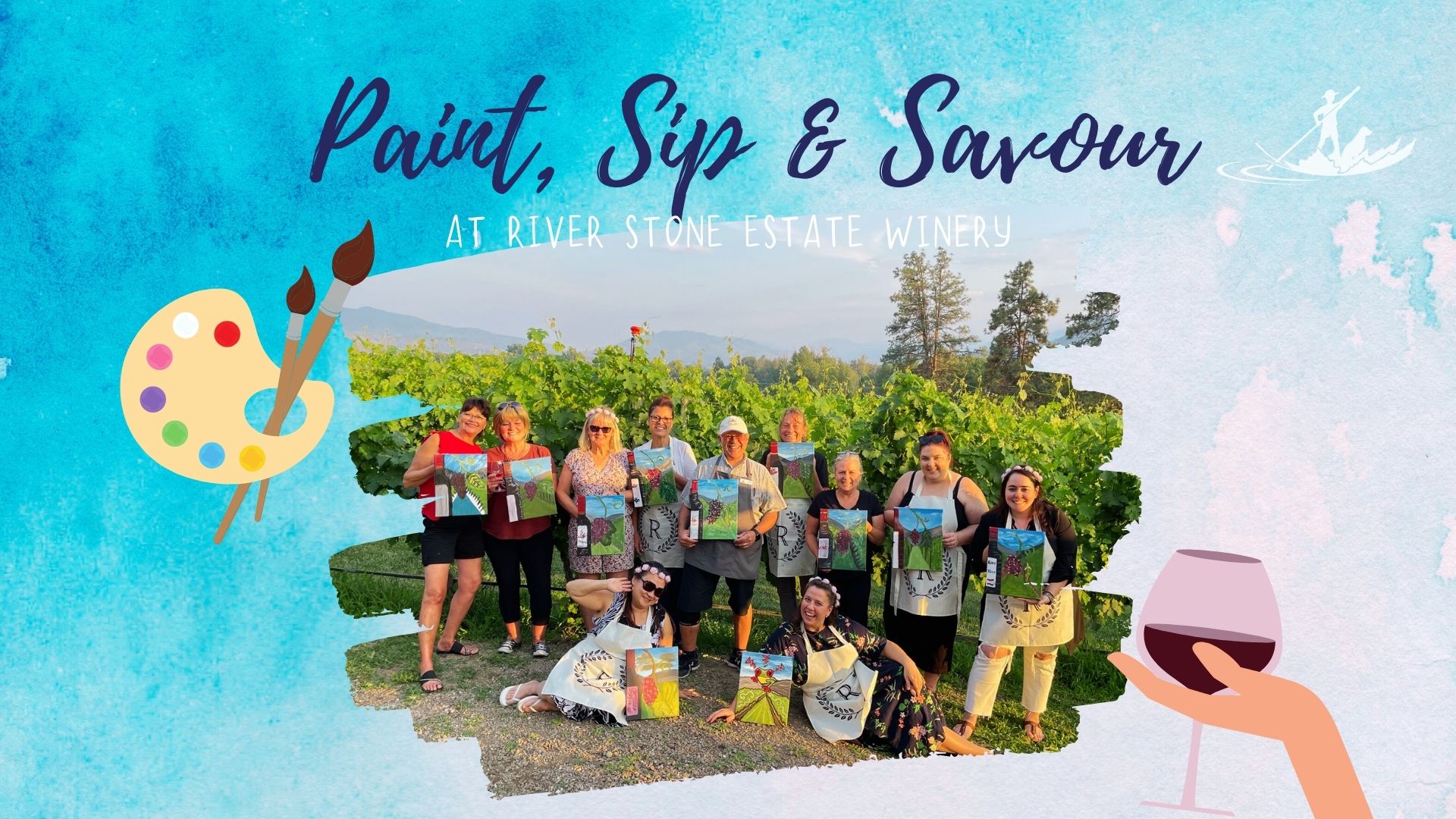 Paint, Sip & Savour at River Stone Winery
