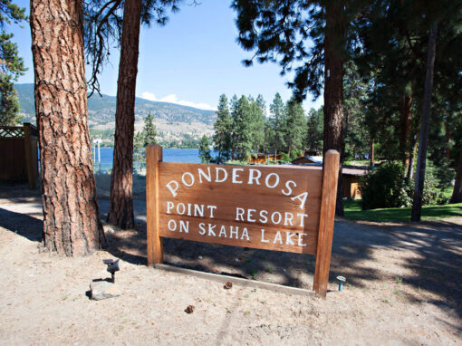 Ponderosa Point welcome sign