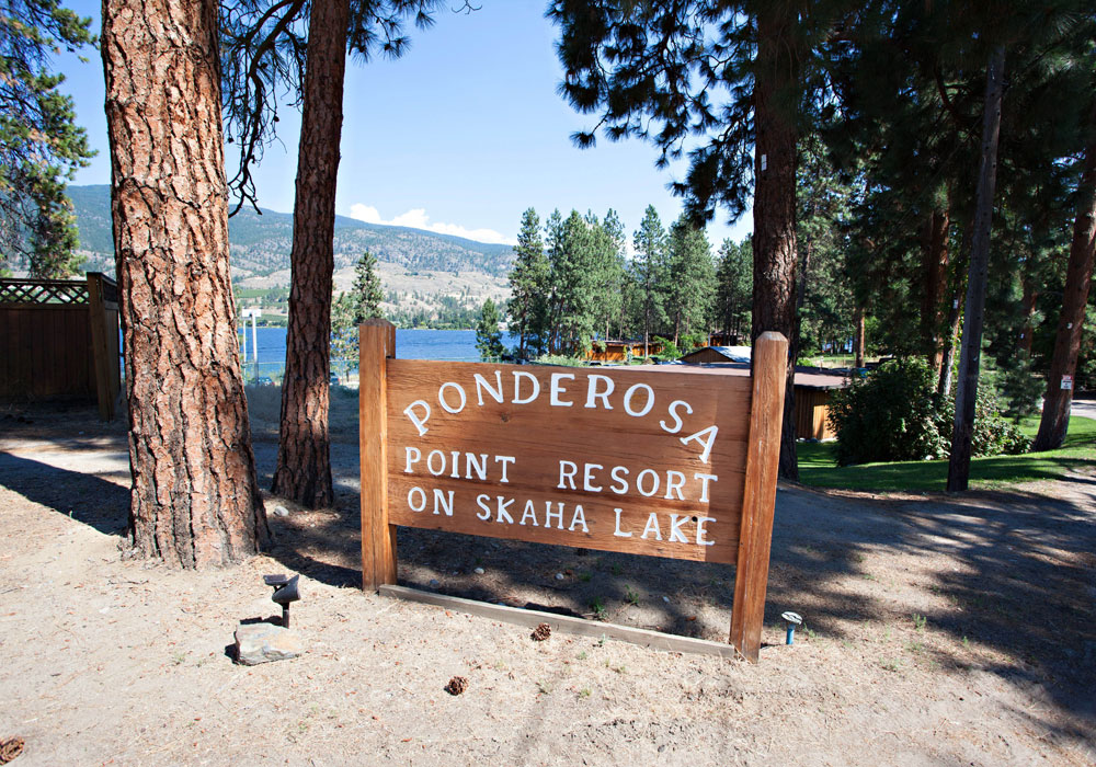 Ponderosa Point welcome sign