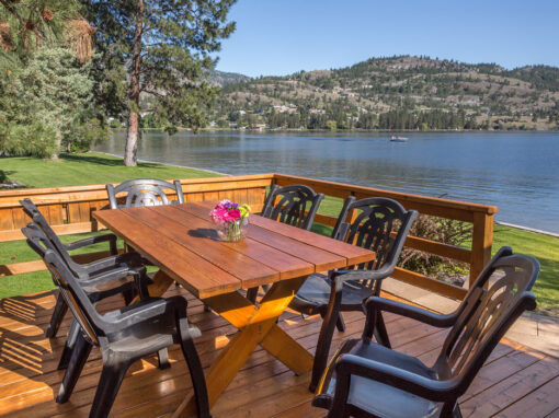 Ponderosa Point cabin patio