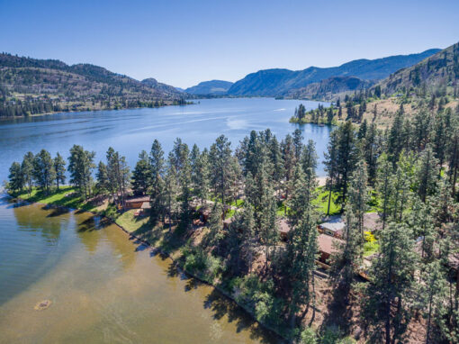 Ponderosa Point aerial over skaha lake